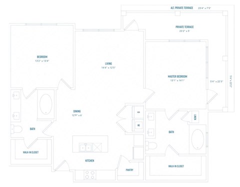 MLR B2 floor plan at Reveal at Lake Ridge, Grand Prairie, TX, 75054